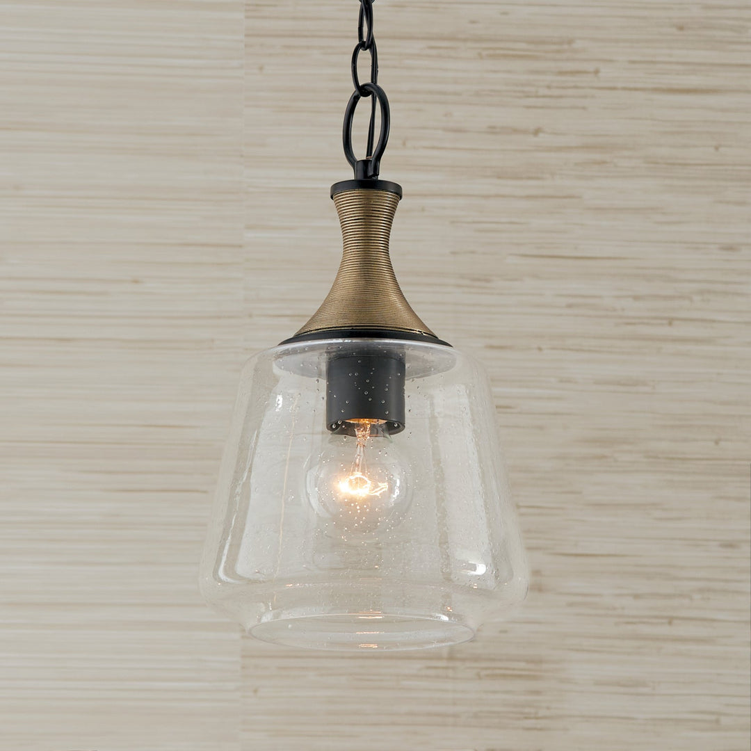 Capital Amara 345611KB Pendant Light - Matte Black with Brass