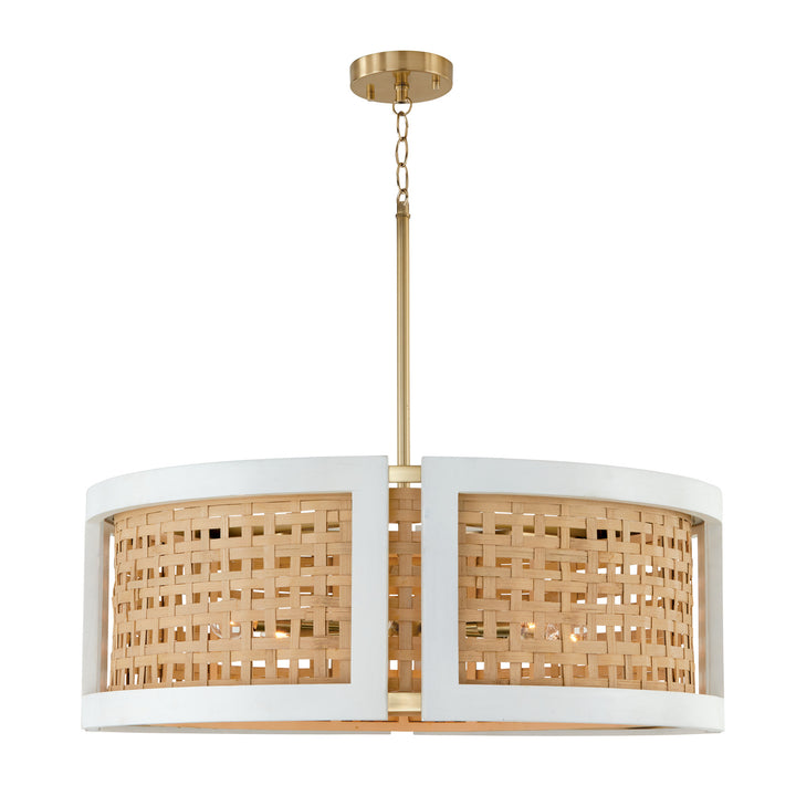 Capital Lola 444361WM Pendant Light - Flat White and Matte Brass