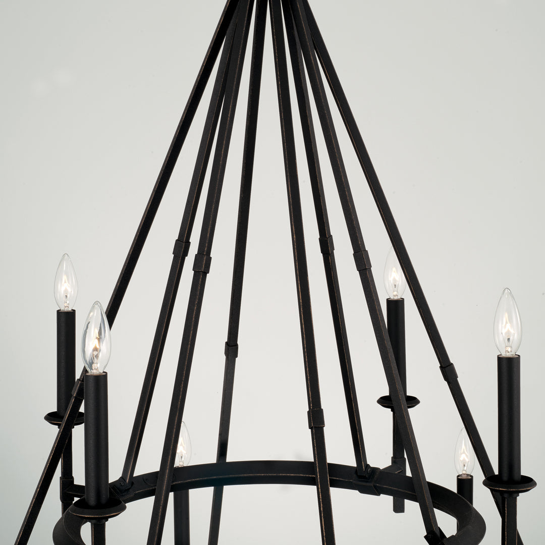 Capital Ogden 445201IH Chandelier Light - Brushed Black Iron