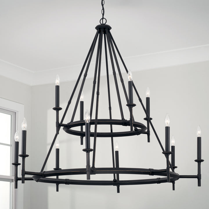 Capital Ogden 445201IH Chandelier Light - Brushed Black Iron