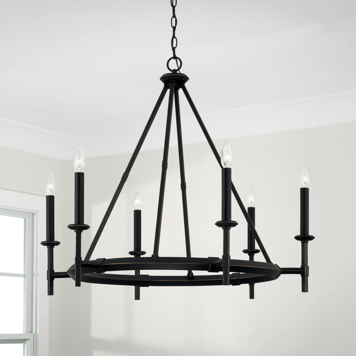 Capital Ogden 445261IH Chandelier Light - Brushed Black Iron