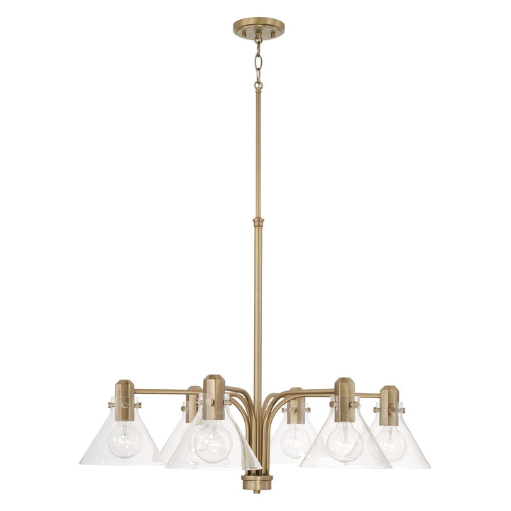 Capital Greer 445861AD-528 Chandelier Light - Aged Brass