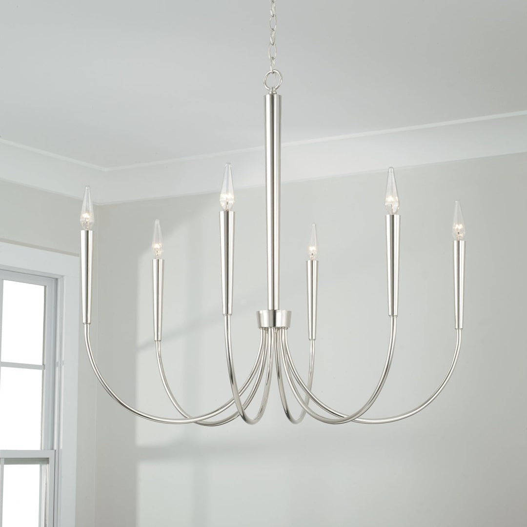 Capital Holden 445961PN Chandelier Light - Polished Nickel