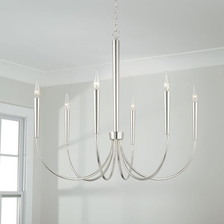 Capital Holden 445961PN Chandelier Light - Polished Nickel