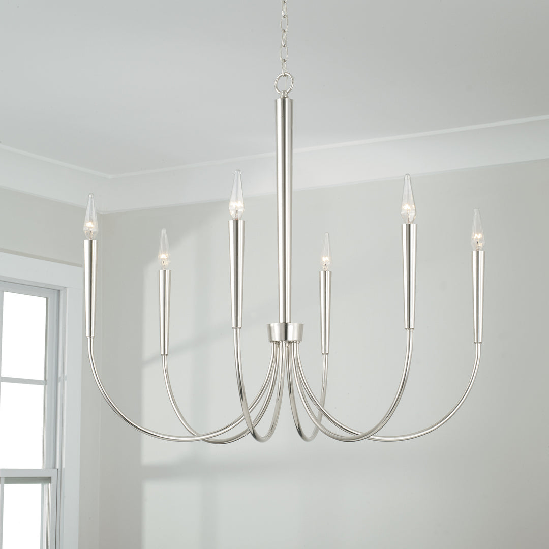 Capital Holden 445961PN Chandelier Light - Polished Nickel
