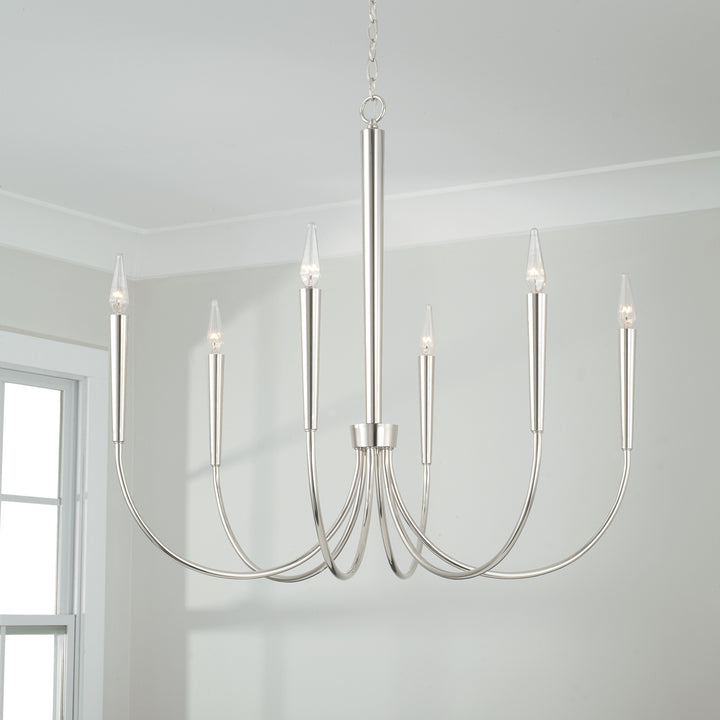 Capital Holden 445961PN Chandelier Light - Polished Nickel