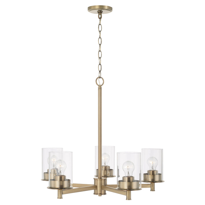 Capital Mason 446851AD-532 Chandelier Light - Aged Brass