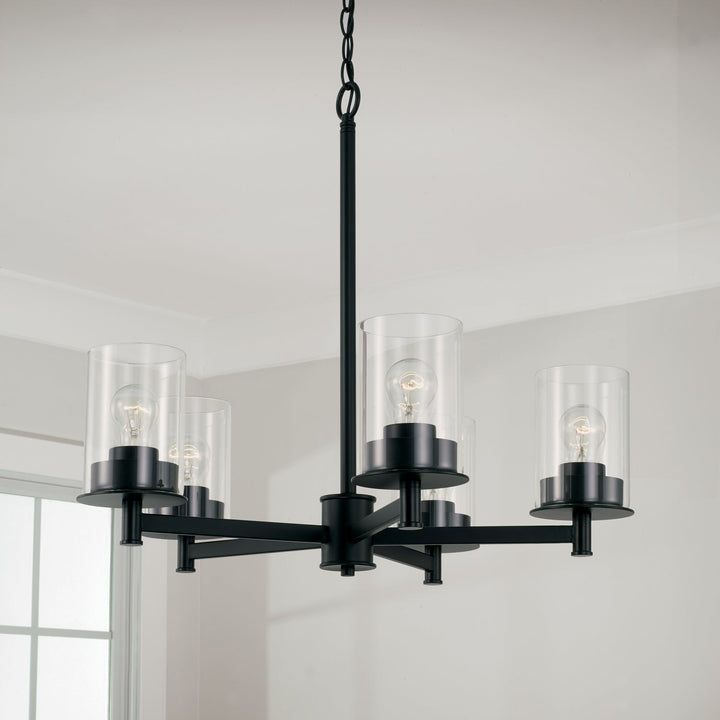 Capital Mason 446851MB-532 Chandelier Light - Matte Black