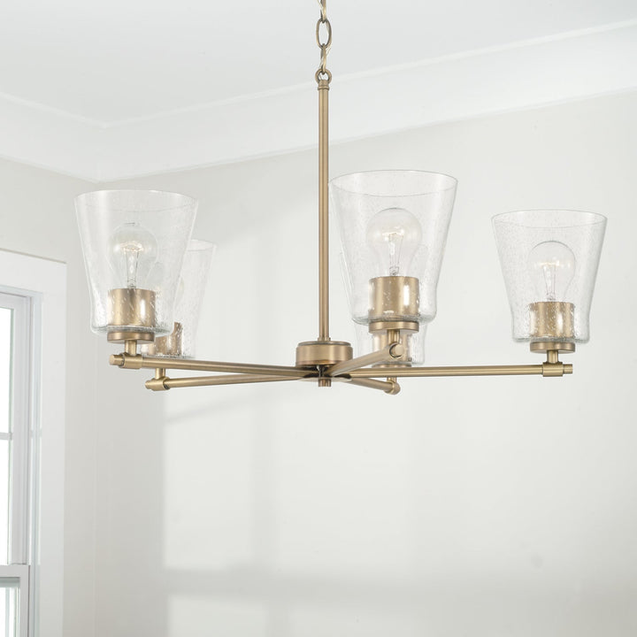 Capital Baker 446951AD-533 Chandelier Light - Aged Brass