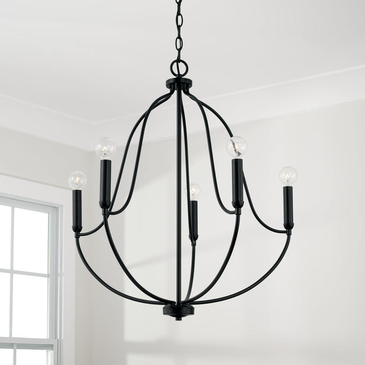 Capital Madison 447051MB Chandelier Light - Matte Black