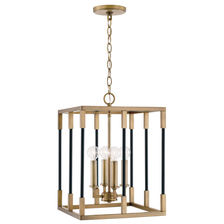 Capital Bleeker 544741AB Pendant Light - Aged Brass and Black