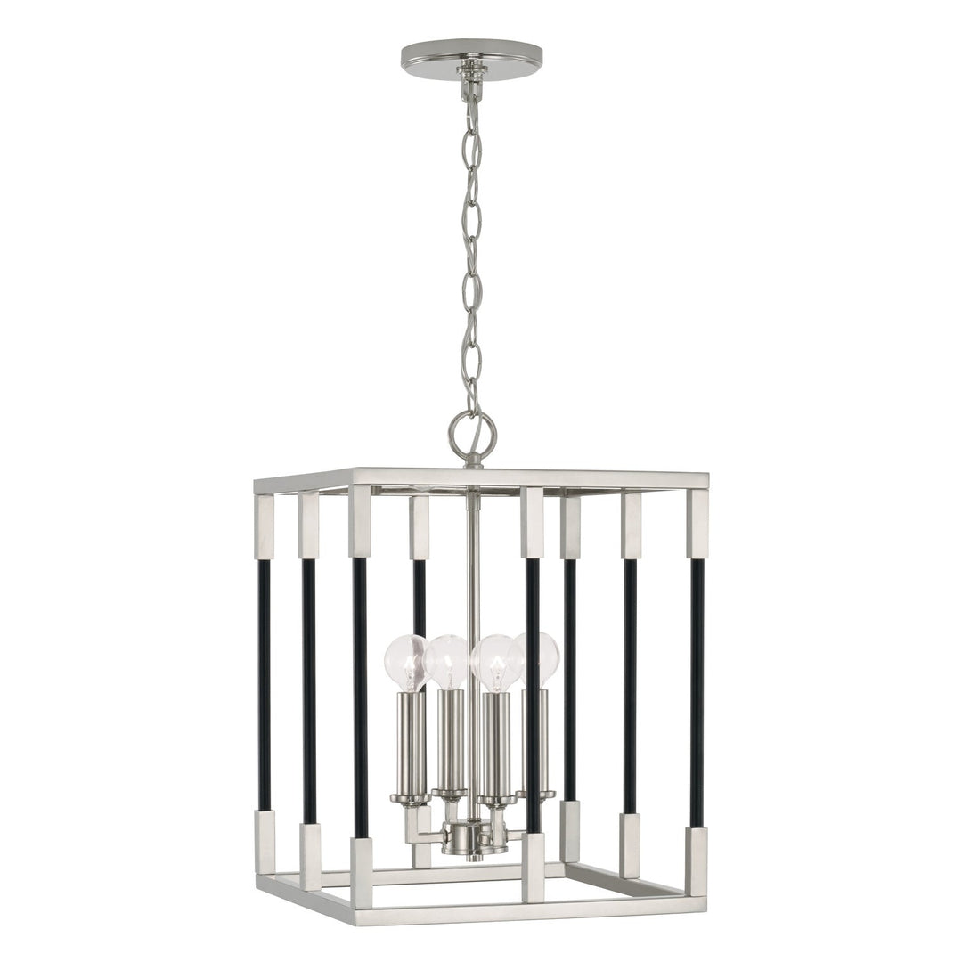 Capital Bleeker 544741NK Pendant Light - Polished Nickel and Matte Black