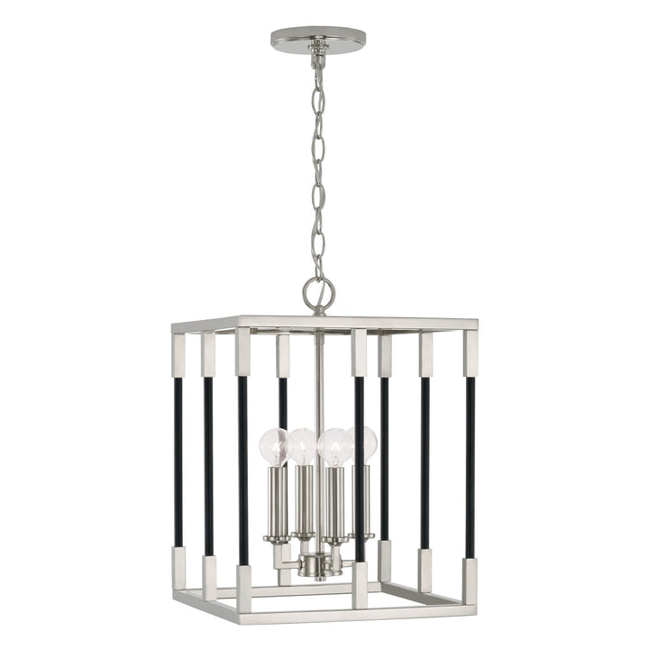 Capital Bleeker 544741NK Pendant Light - Polished Nickel and Matte Black