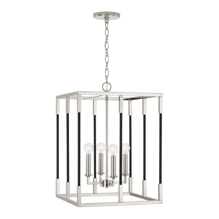 Capital Bleeker 544742NK Pendant Light - Polished Nickel and Matte Black