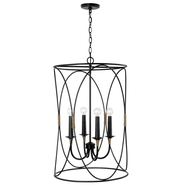 Capital Amara 545641KB Pendant Light - Matte Black with Brass