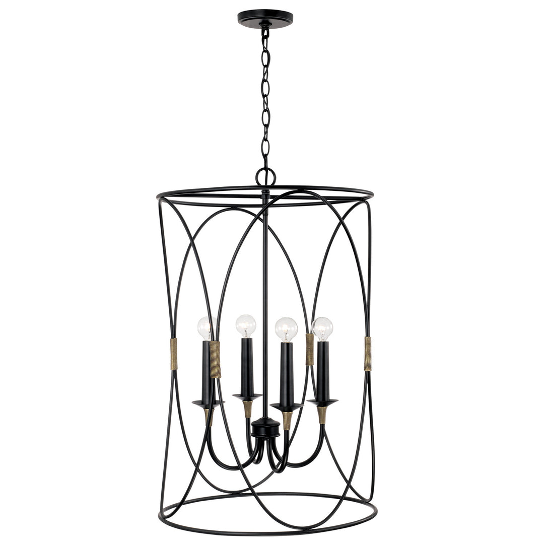 Capital Amara 545641KB Pendant Light - Matte Black with Brass