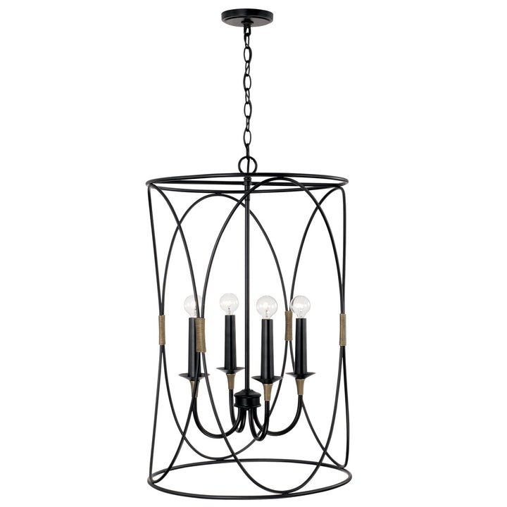 Capital Amara 545641KB Pendant Light - Matte Black with Brass
