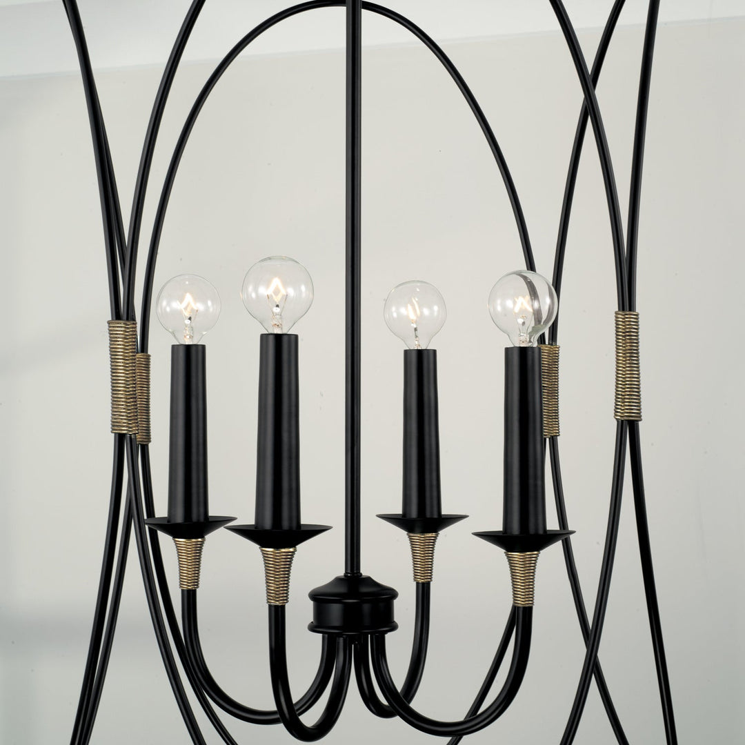 Capital Amara 545641KB Pendant Light - Matte Black with Brass