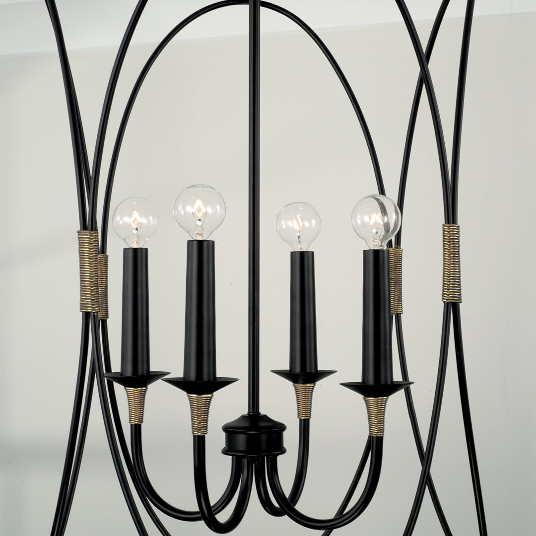 Capital Amara 545641KB Pendant Light - Matte Black with Brass