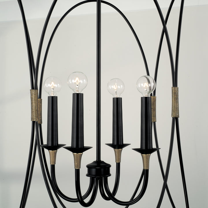 Capital Amara 545641KB Pendant Light - Matte Black with Brass