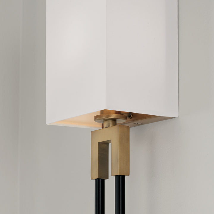 Capital Bleeker 644711AB Wall Sconce Light - Aged Brass and Black