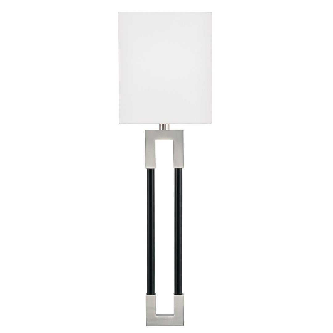 Capital Bleeker 644711NK Wall Sconce Light - Polished Nickel and Matte Black