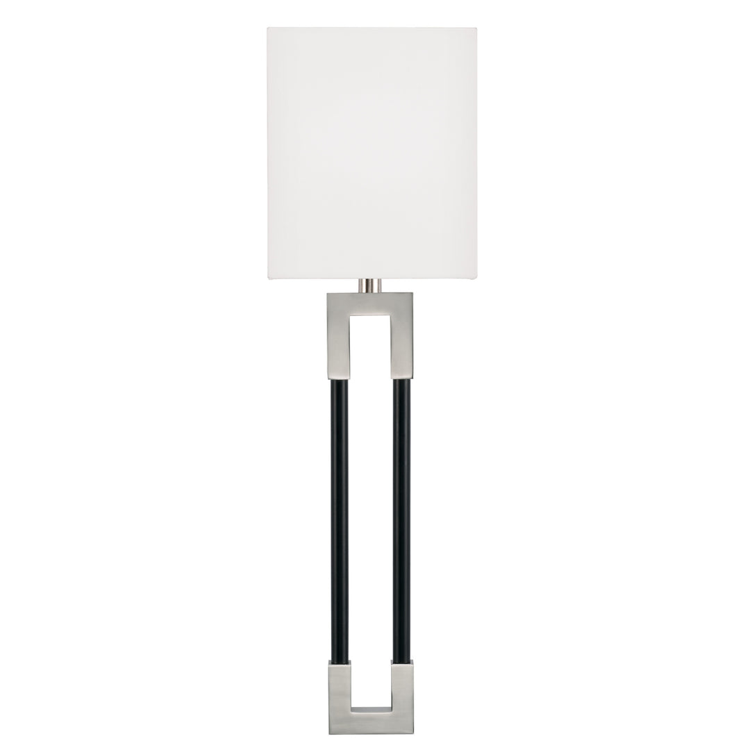 Capital Bleeker 644711NK Wall Sconce Light - Polished Nickel and Matte Black