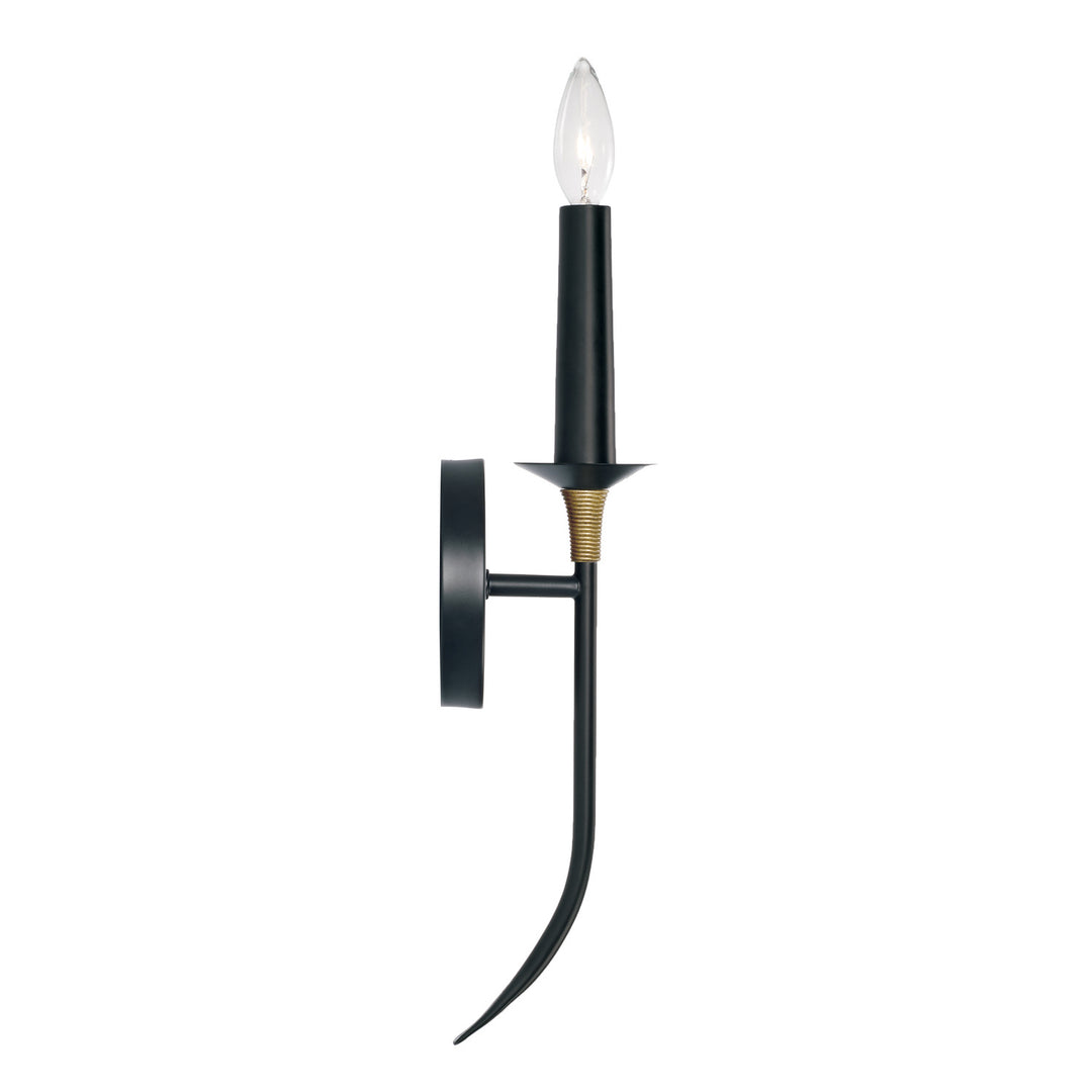 Capital Amara 645611KB Wall Sconce Light - Matte Black with Brass