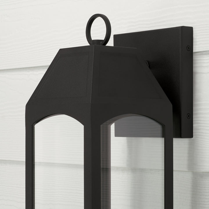 Capital Lighting 946311BK-GL  Burton Outdoor Black