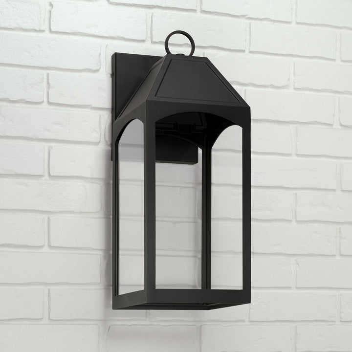 Capital Lighting 946321BK-GL  Burton Outdoor Black