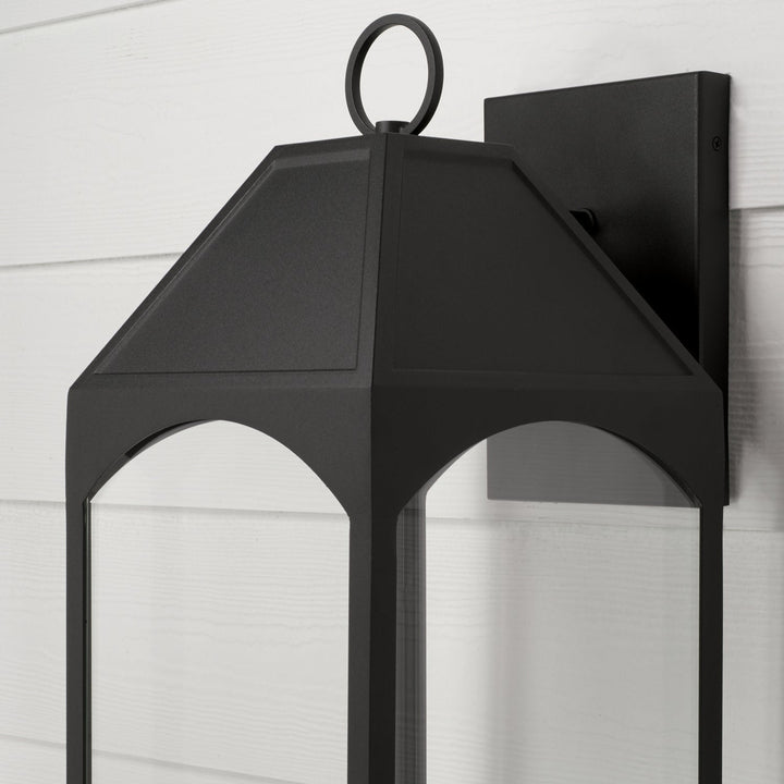 Capital Lighting 946341BK-GL  Burton Outdoor Black