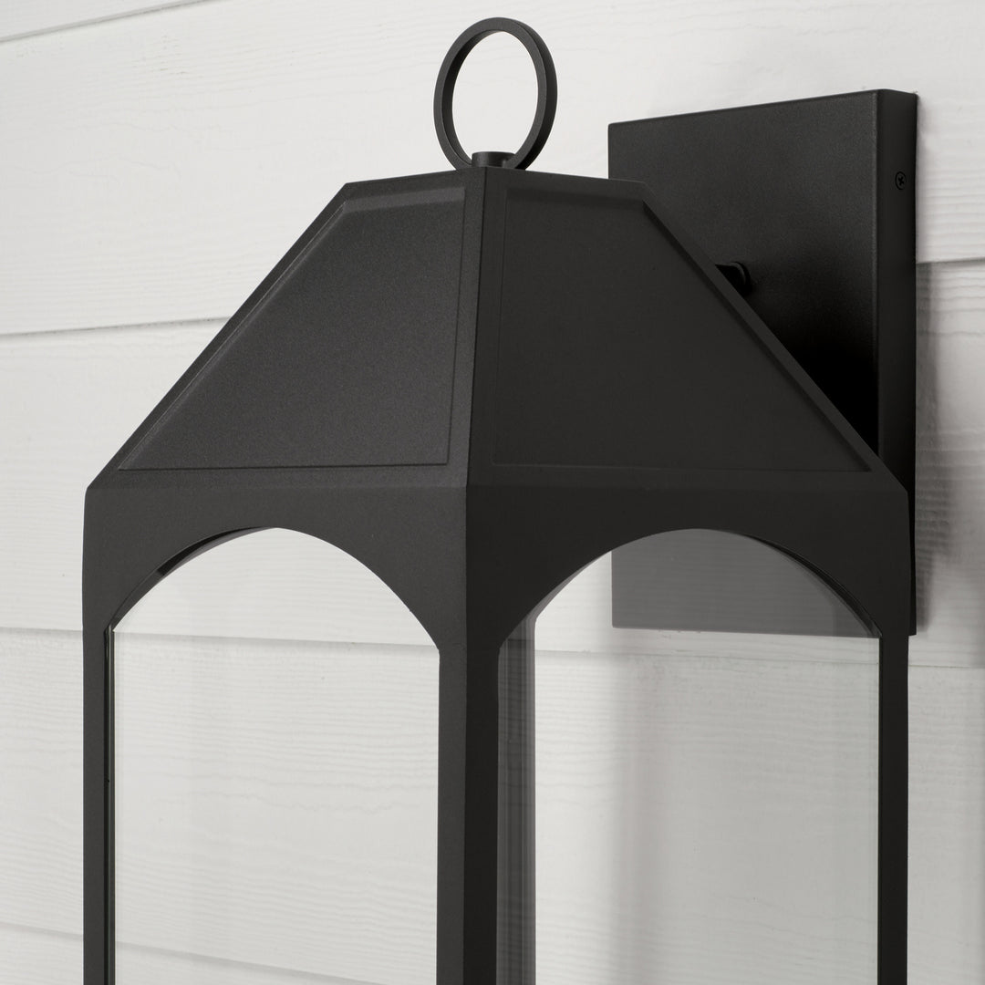 Capital Lighting 946341BK-GL  Burton Outdoor Black