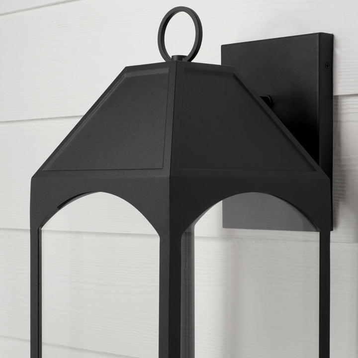 Capital Lighting 946341BK-GL  Burton Outdoor Black