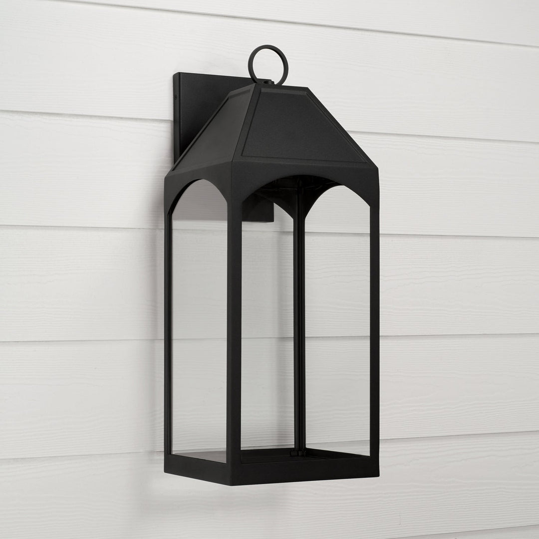 Capital Lighting 946341BK-GL  Burton Outdoor Black