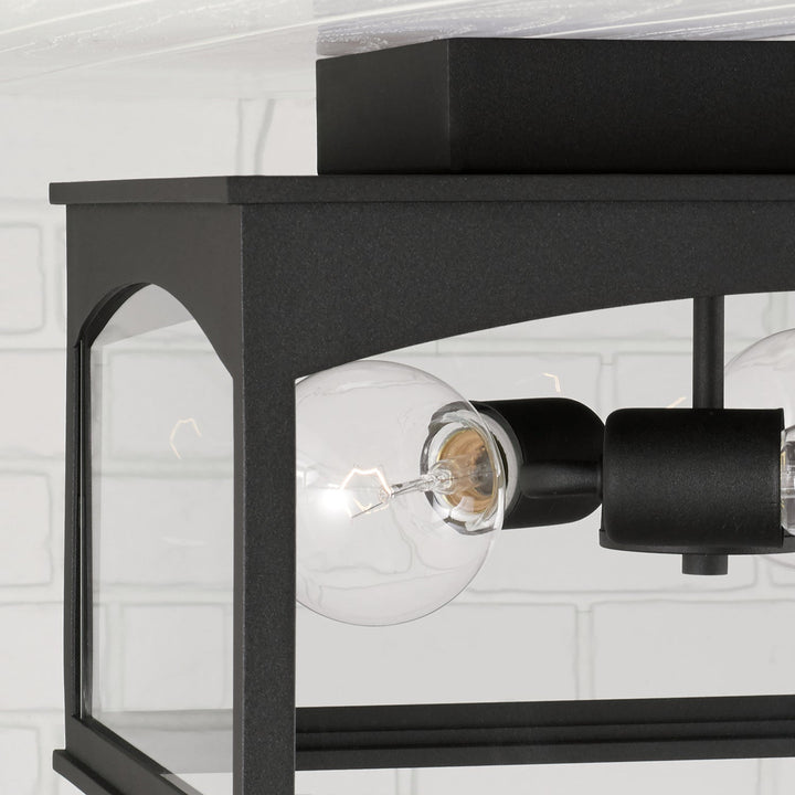 Capital Lighting 946731BK  Burton Outdoor Black