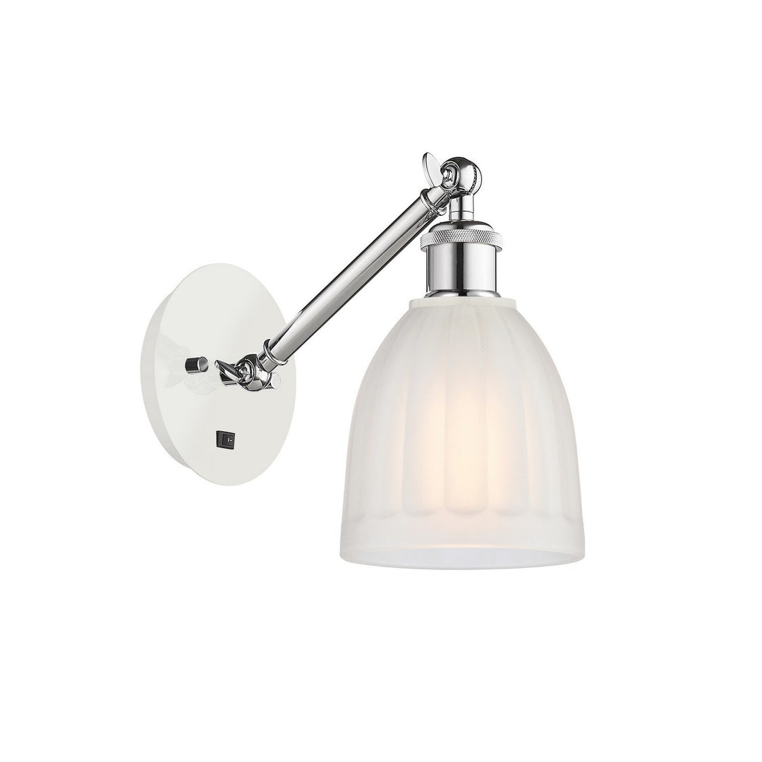 Innovations Ballston 317-1W-WPC-G441-LED Wall Sconce Light - White and Polished Chrome