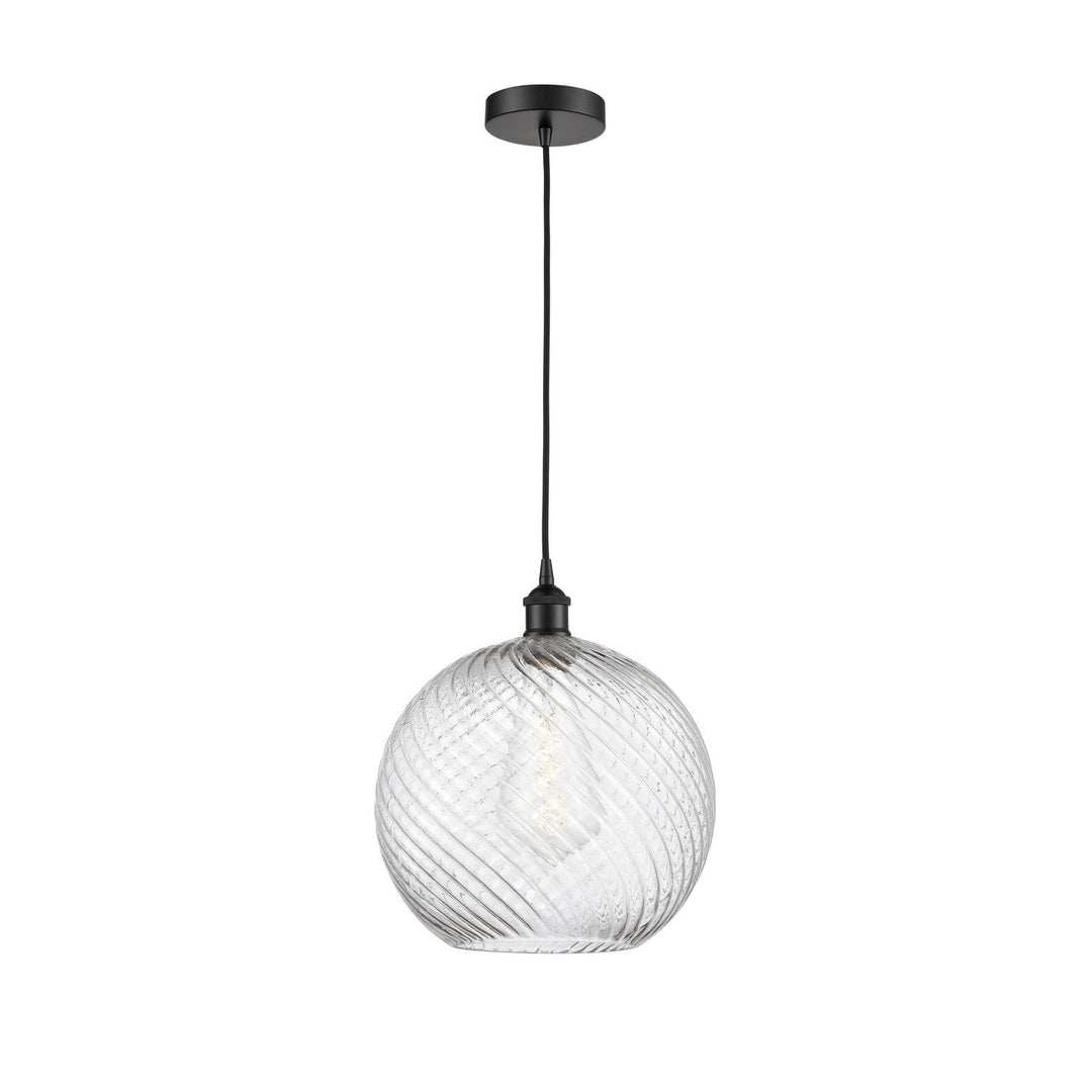 Innovations Edison 616-1P-BK-G1214-12 Pendant Light - Matte Black