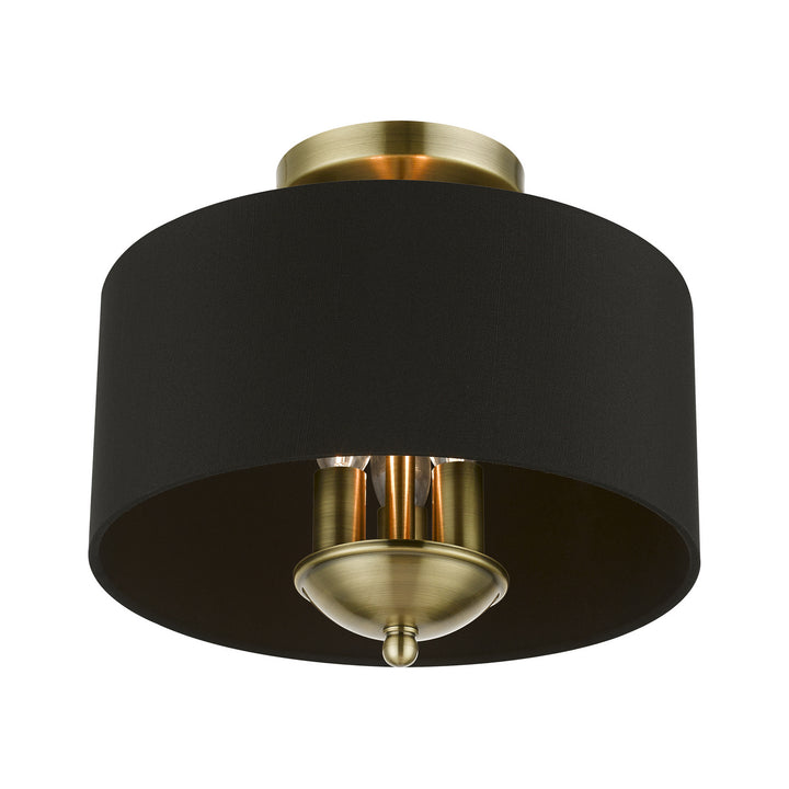 Livex Huntington 40111-01 Ceiling Light - Antique Brass