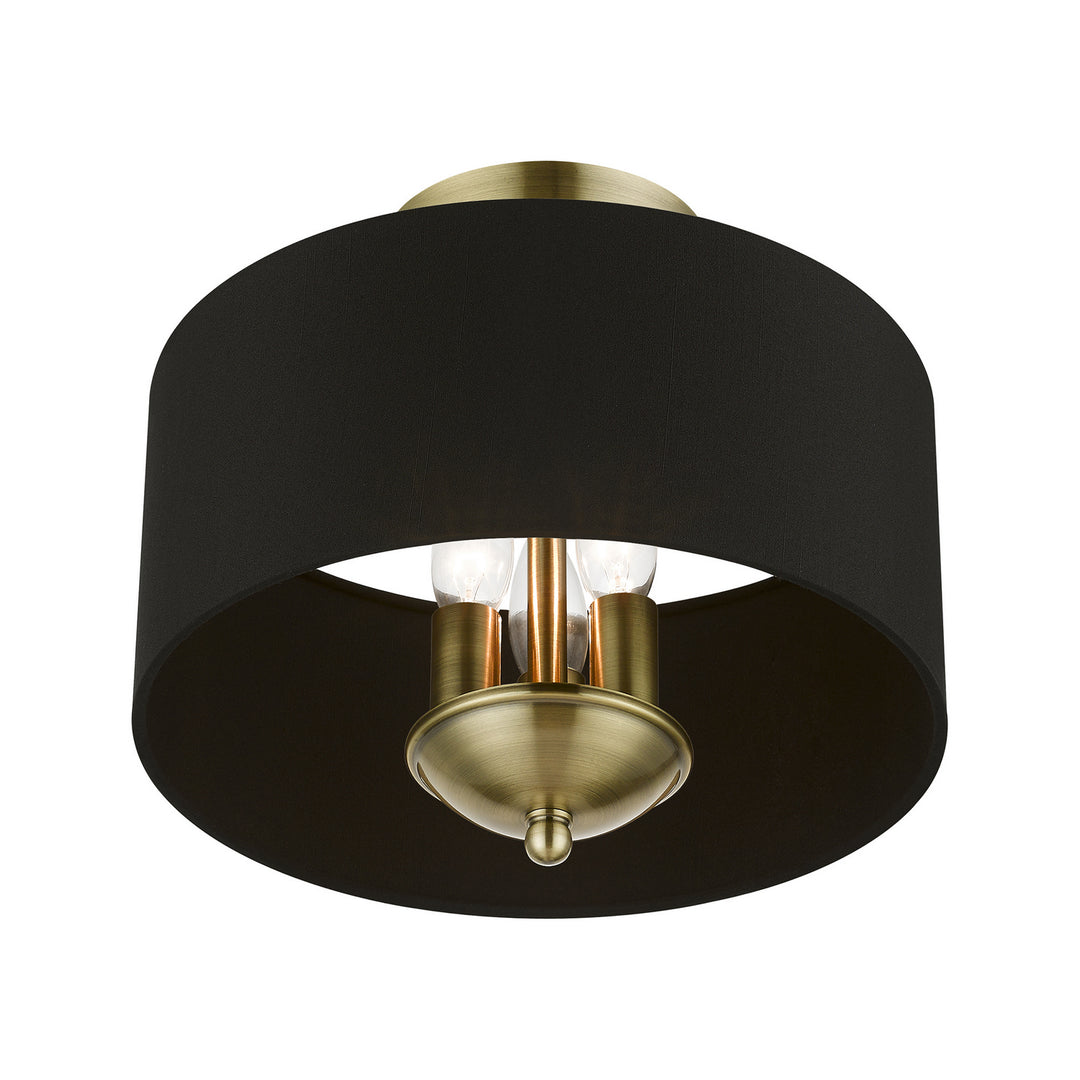 Livex Huntington 40111-01 Ceiling Light - Antique Brass