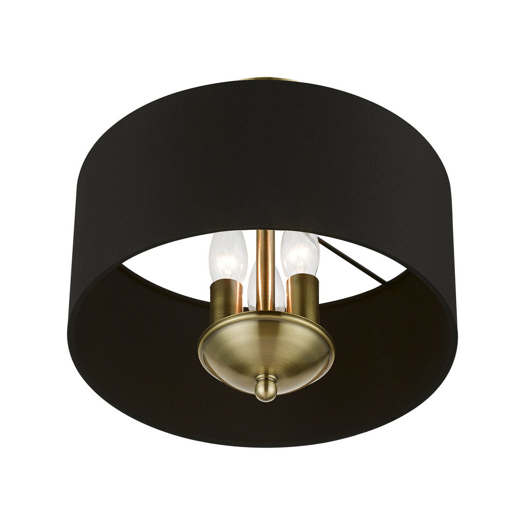 Livex Huntington 40111-01 Ceiling Light - Antique Brass