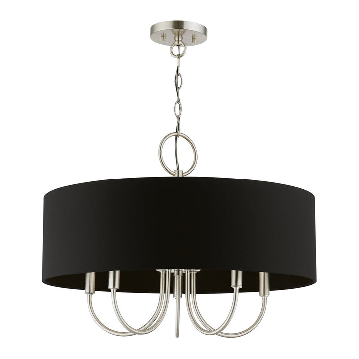 Livex Huntington 40115-91 Chandelier Light - Brushed Nickel