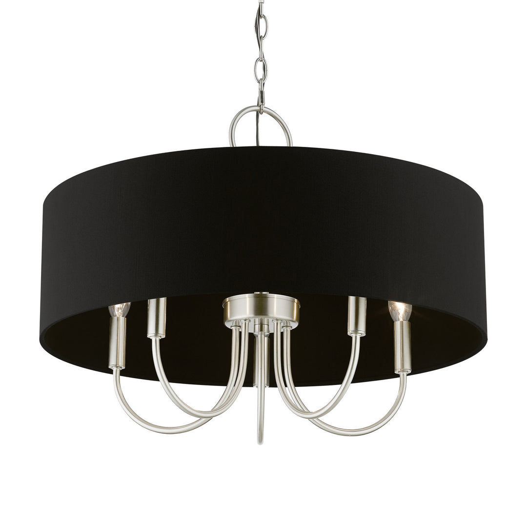 Livex Huntington 40115-91 Chandelier Light - Brushed Nickel