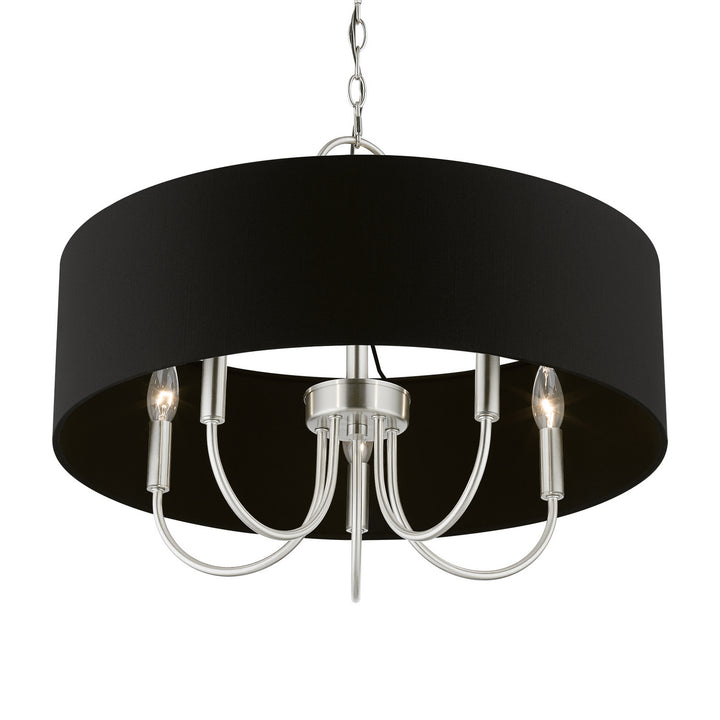 Livex Huntington 40115-91 Chandelier Light - Brushed Nickel