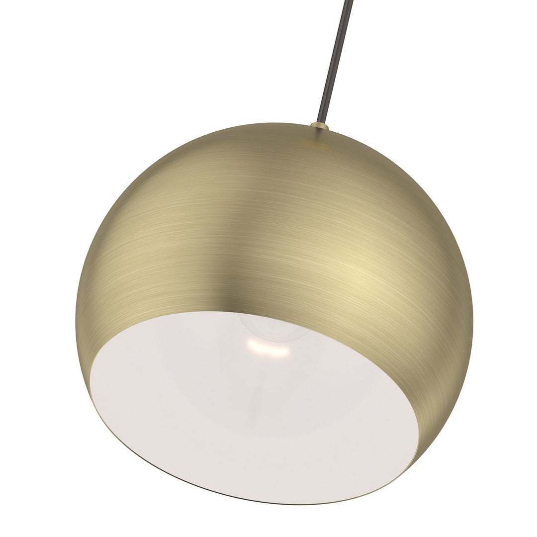 Livex Piedmont 40801-01 Pendant Light - Antique Brass