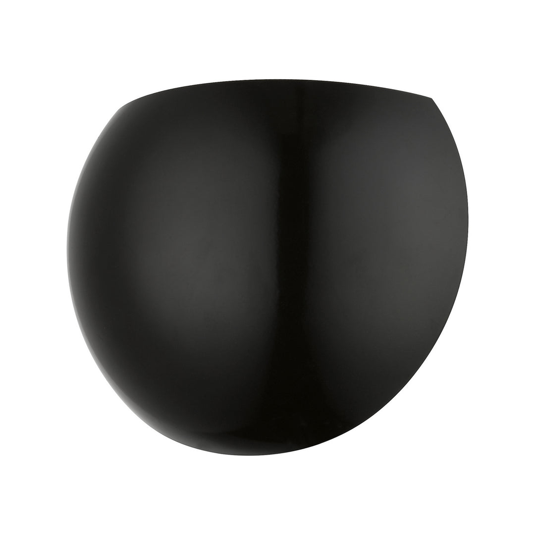 Livex Piedmont 40802-68 Wall Sconce Light - Shiny Black