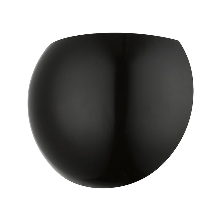 Livex Piedmont 40802-68 Wall Sconce Light - Shiny Black