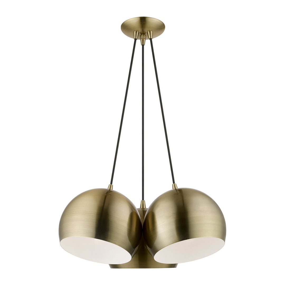 Livex Piedmont 40803-01 Pendant Light - Antique Brass