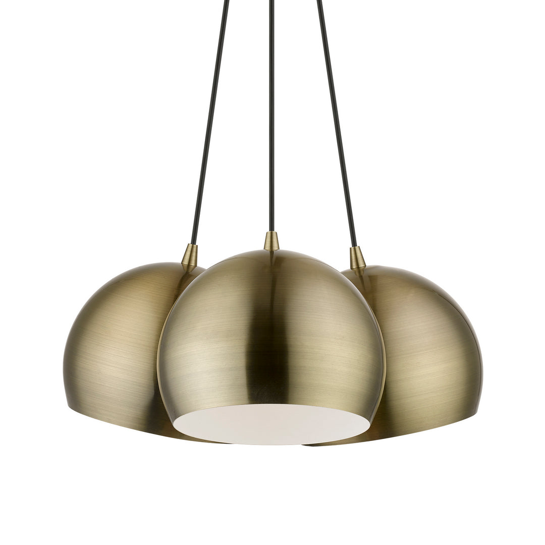 Livex Piedmont 40803-01 Pendant Light - Antique Brass