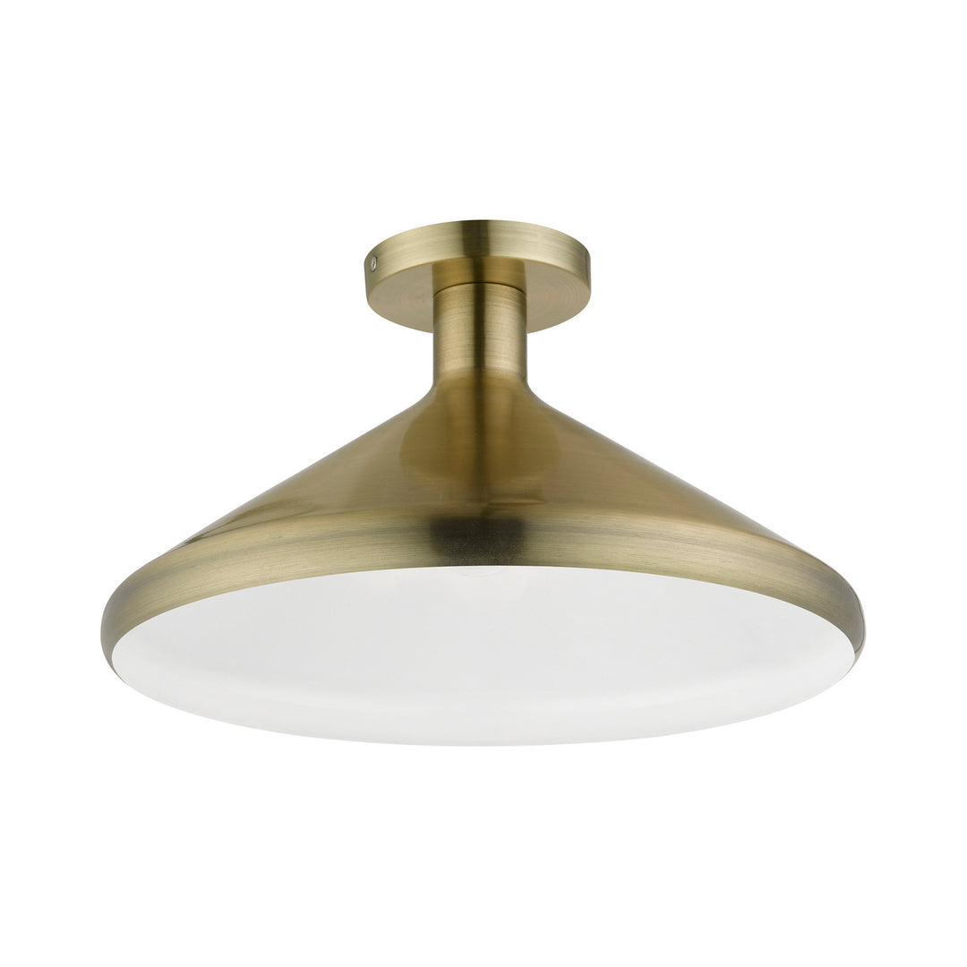 Livex Geneva 40950-01 Ceiling Light - Antique Brass