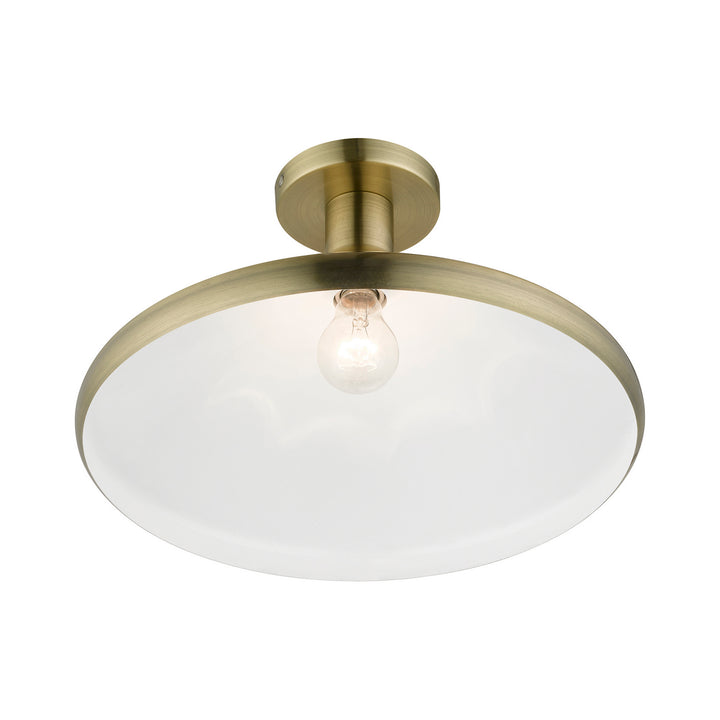 Livex Geneva 40950-01 Ceiling Light - Antique Brass